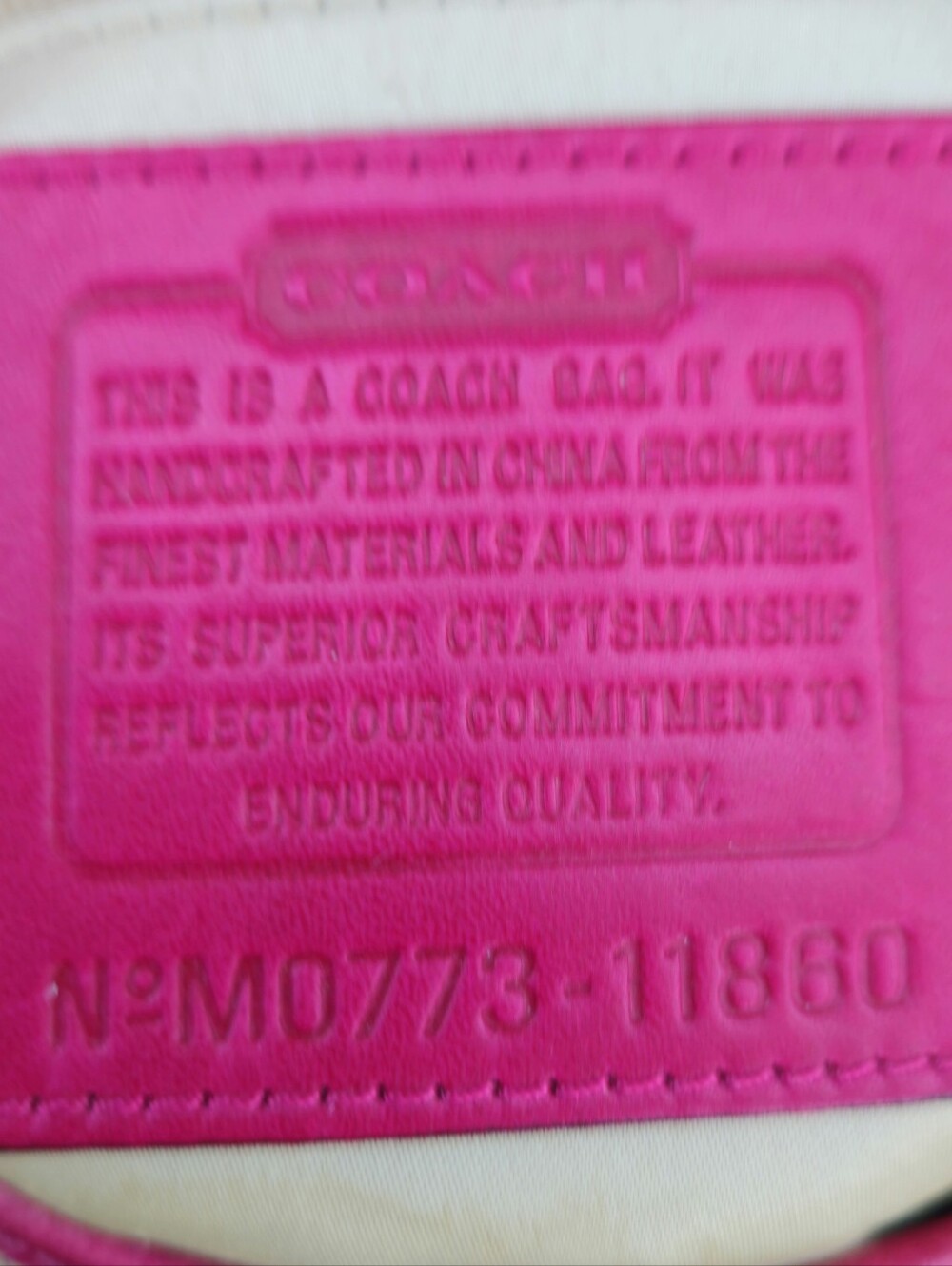Coach Soho Mini Flap Bag 11860 Pink Fuchsia Signature Canvas Y2K Buckle - Picture 14 of 14